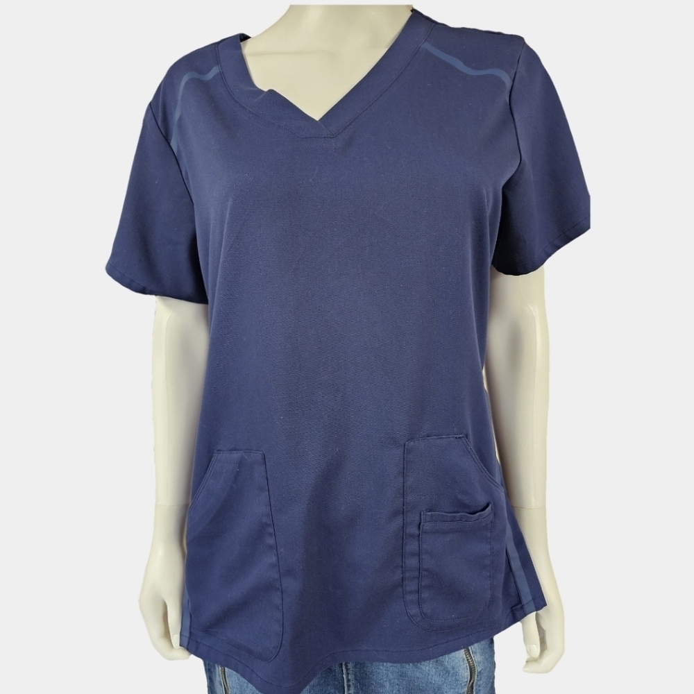 Grey's Anatomy By Barco Short Sleeve V-Neck Scrub Top Size L